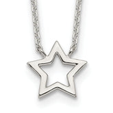 Sterling Silver Cut-Out Star Necklace